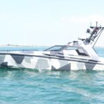 Unmanned vessel military drone boat