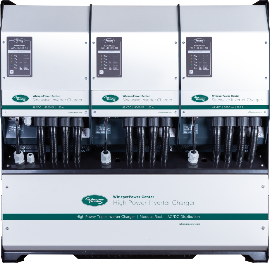 Sinewave inverter and charger combinations