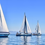Sailing yachts on the water